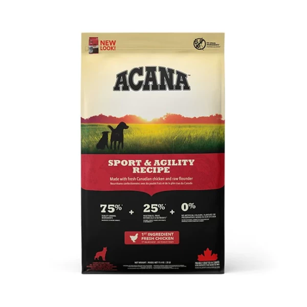 Agility acana dog