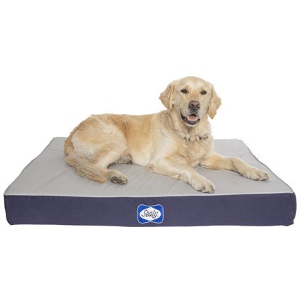 Sealy Defender Water Resistant Navy Dog Bed