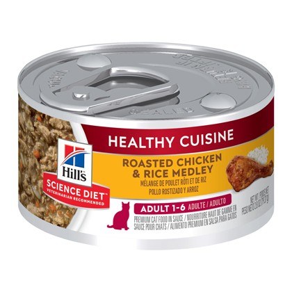 Hills Science Plan Adult Roasted Chicken and Rice Wet Cat Food