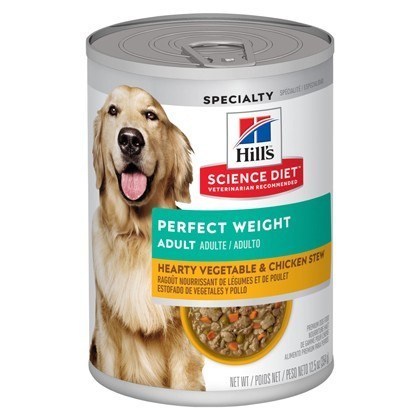 Hills Science Plan Adult Perfect Weight Chicken and Vegetable Wet Dog Food
