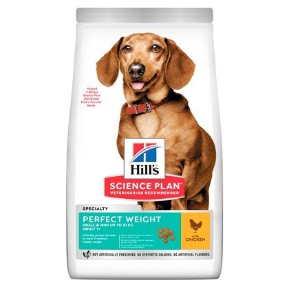 Hills Science Plan Perfect Weight Adult Small & Mini Chicken Dog Food