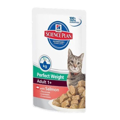 Hills Science Plan Perfect Weight Chicken and Salmon Wet Cat Food