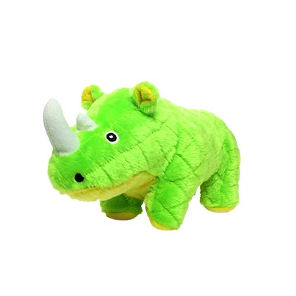 Mighty Safari Rhino Green Dog Toy