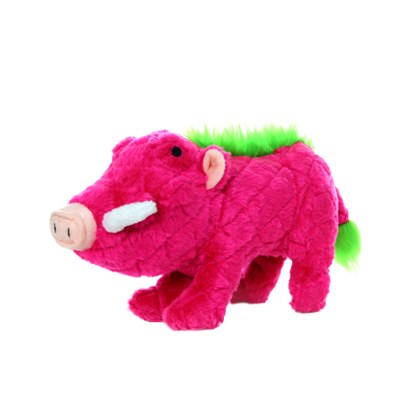 Mighty Safari Warthog Pink Dog Toy