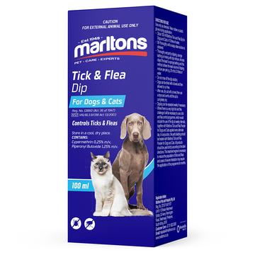 Marltons Tick and Flea Dip for cats and dogs