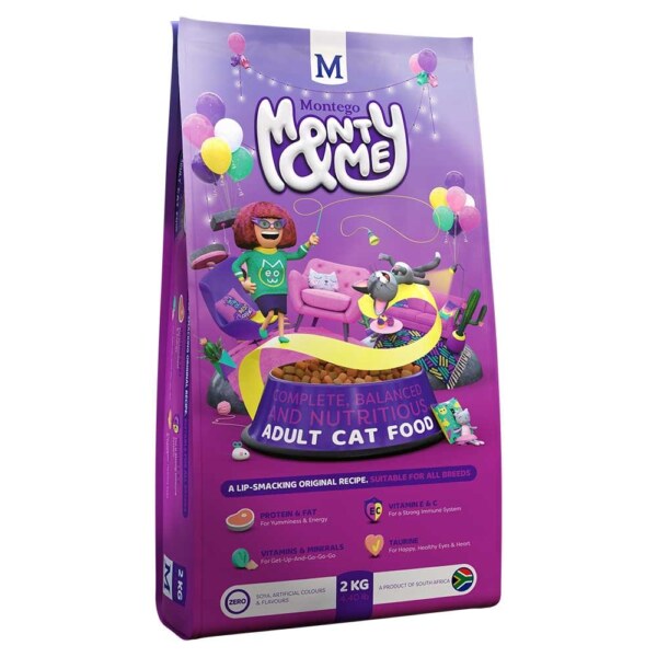 Monty and me adult dry cat food