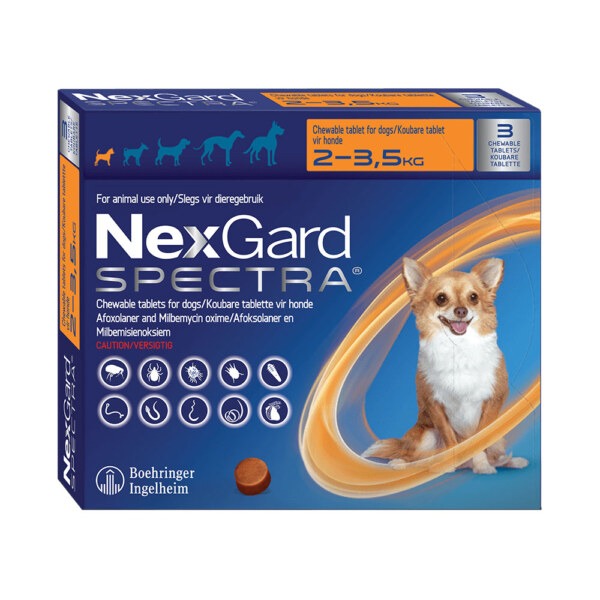 Nexgard spectra X Small 2 35 kg 3 pack